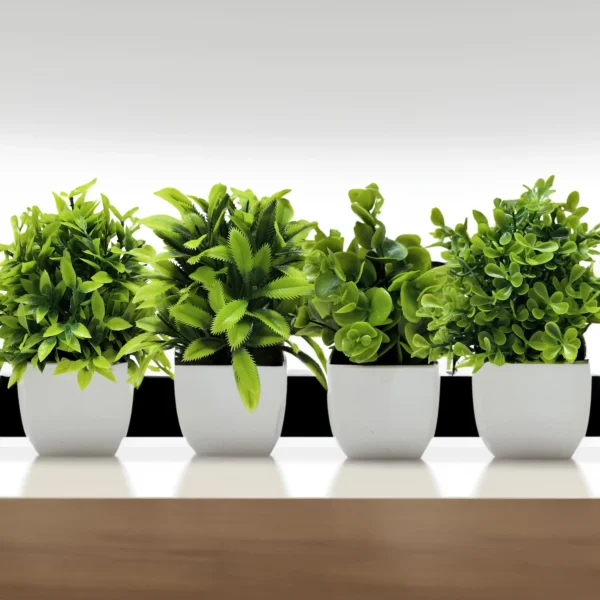 Artificial Plant Tree Window Sill Office Table Desktop Decoration Plastic Garden Fake Plant Potted Home Decor Potted Ornaments - Image 3