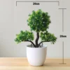 New Green Artificial Plants Bonsai Small Tree Grass Flower Potted Bonsai Halloween hause decoration Wedding Home Office Decor - Image 3