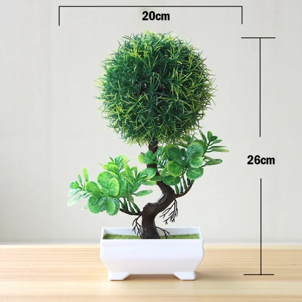 New Green Artificial Plants Bonsai Small Tree Grass Flower Potted Bonsai Halloween hause decoration Wedding Home Office Decor - Image 4