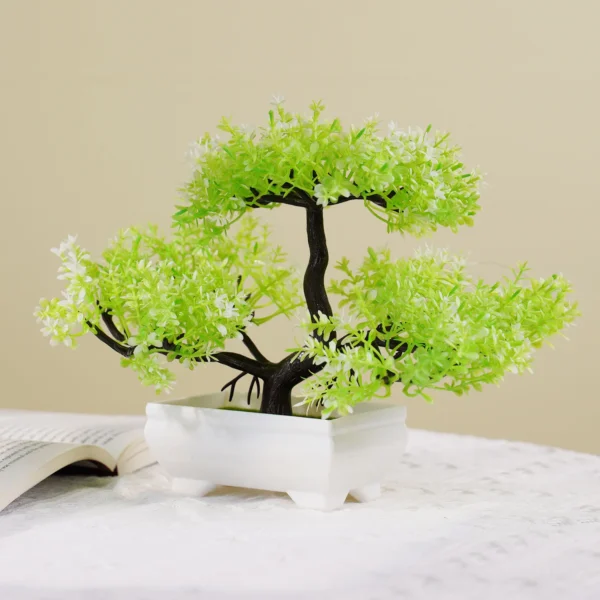 Artificial Plants Bonsai Small Tree Simulation Pot Plants Fake Flowers Table Potted Ornaments for Hotel Garden Home Decor planta - Image 2