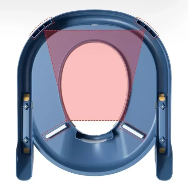 Children's Toilet Seat Stairway Baby Boys and Girls Toilet Folding Stand Step Stool Children's Step Toilet Seat Ring - Image 6