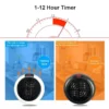 900W Electric Heater with Remote Control Wall-mounted Quiet Thermostat Portable Winter Desktop for Winter Household Bathroom - Image 4