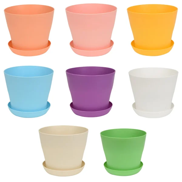 Mini Candy-Colored Round Flower Pots, Quality Succulent Planters, Ideal Home & Office Decorations - Image 3