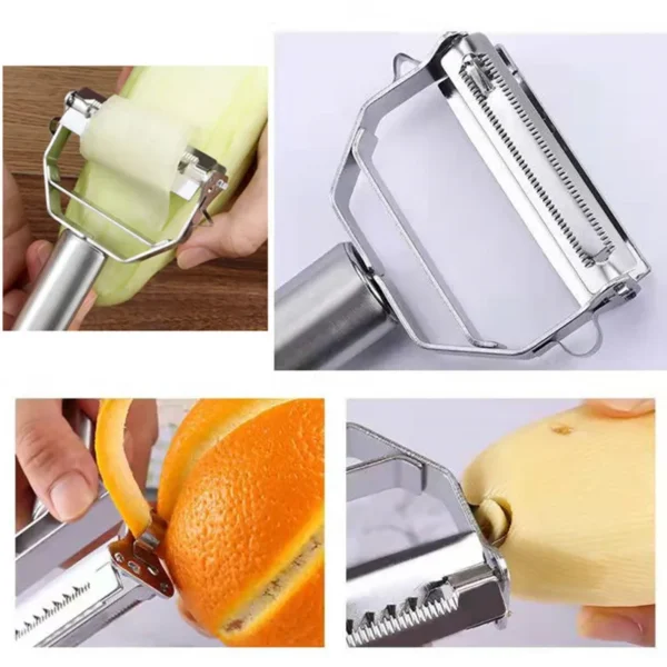 Multifunctional Kitchen Peeler Vegetable Fruit Peeler Stainless Steel Durable Potato Slicer Household Shredder Carrot Peeler - Image 4