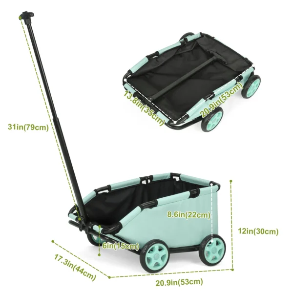 Small Pet Cart 4 Wheels Folding Dog Stroller Lightweight 360° Rotating Trolley Pet Stroller Small Cats Dogs Rolling Cat Carrier - Image 6