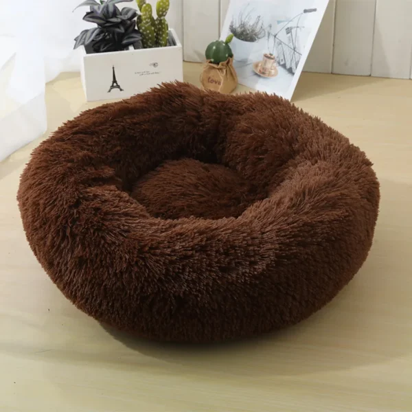 Home Plush Pet Nest Winter Cat Nest Dog Nest Warm Detachable and Washable Round Cat Nest Pet Bed Seasonal Universal Decoration - Image 6